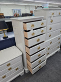 Drexel lacquered white lingerie chest