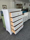 Solid wood Durham white chest