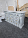 12 drawers gray dresser