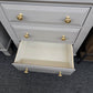 Pair of nightstands light gray colored