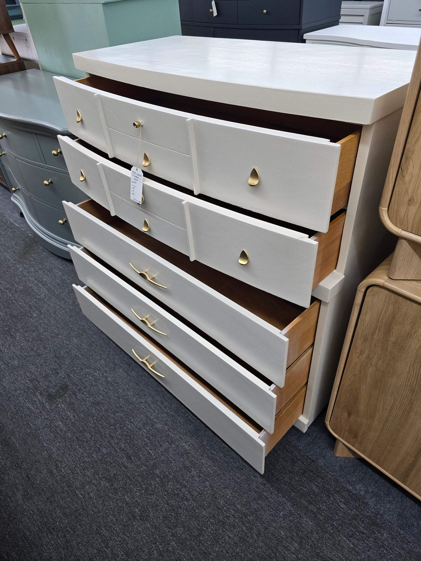 MCM cream chest