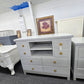 Rustic gray dresser / stand