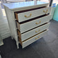 Faux Bamboo off white chest