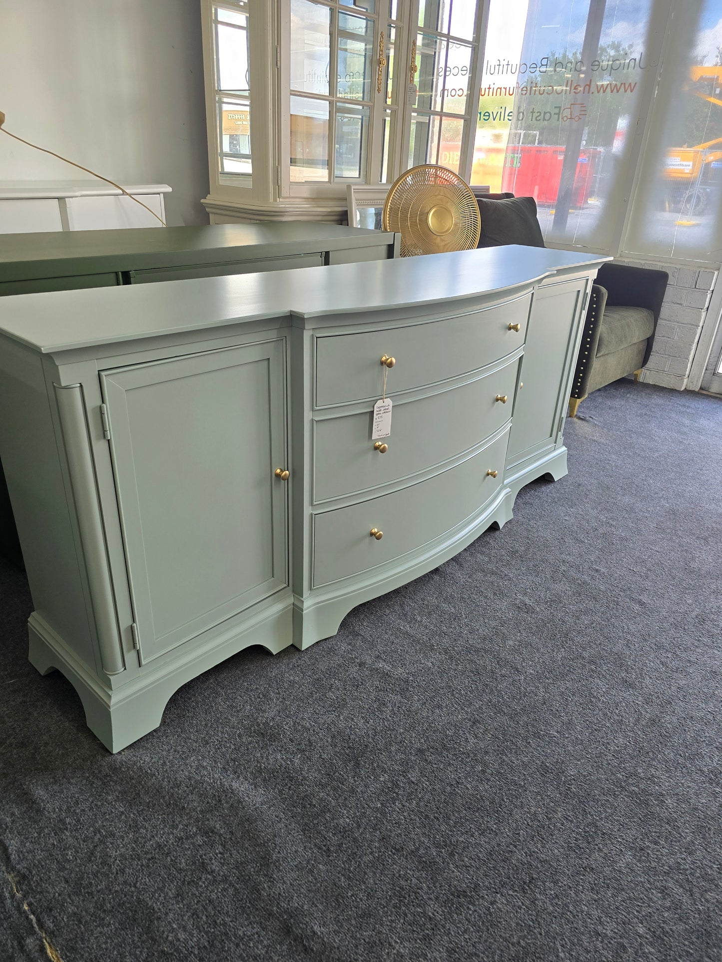 Thomasville green long sideboard