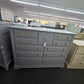 Bassett gray big dresser