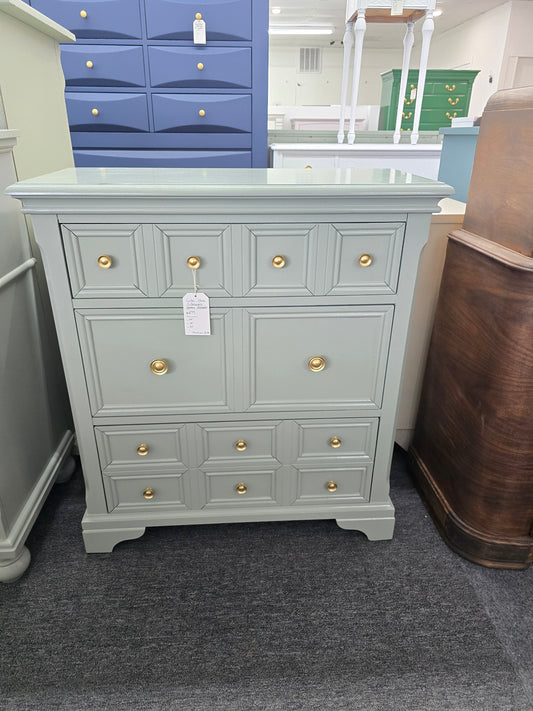 Cute narrow green dresser