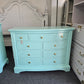 Green lacquer medium dresser