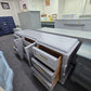 Vintage gray National Mt Airy dresser
