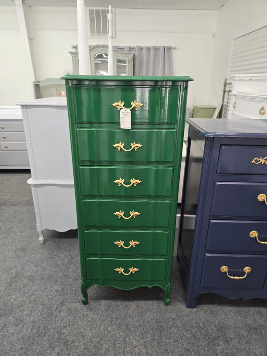 Dixie green lacquered lingerie chest
