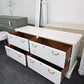 Solid wood off white dresser/file cabinet