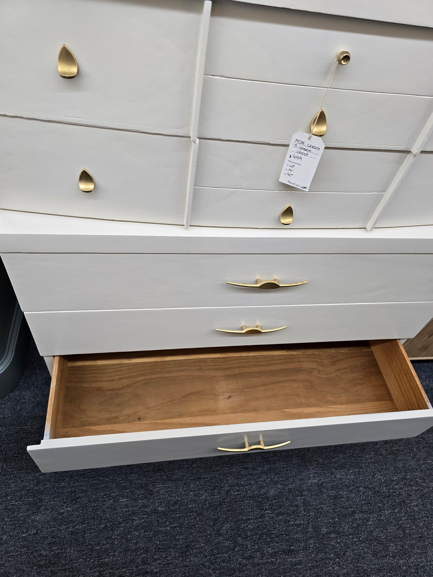 MCM cream chest