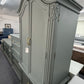 Pewter green carved armoire