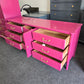 Bali Hai pink bamboo dresser