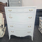 Solid wood white Distressed chest