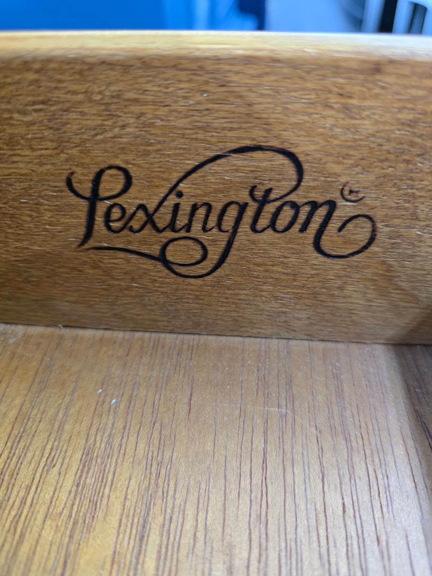 Lexington light blue 8 drawers dresser