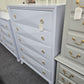 5 drawers baby blue modern chest