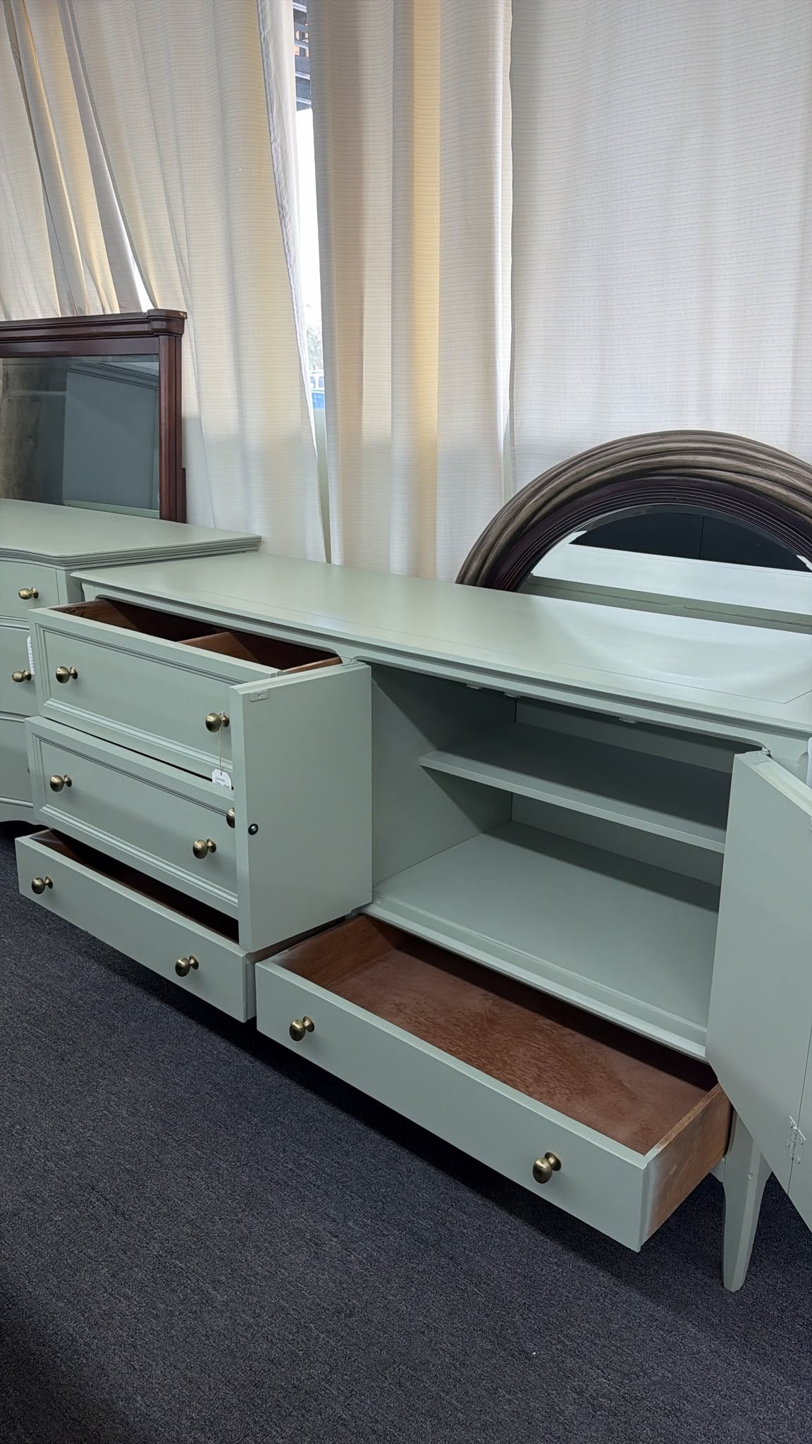 Mid century modern Century green sideboard