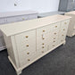 Stanley 11 drawers beige dresser