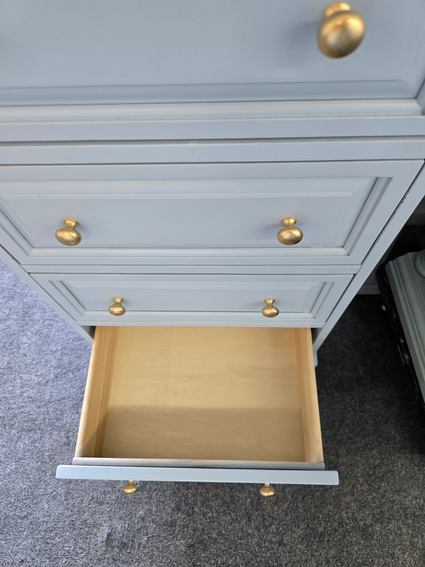 Baby blue lingerie chest