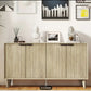 Natural large Groove Decorative sideboard- new