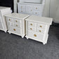 Broyhill off white pair of nightstands