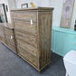 Rustic wood washed chest