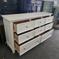 White lacquered "new classic" dresser