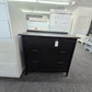 3 drawers black dresser