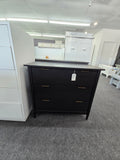 3 drawers black dresser
