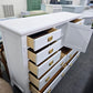 10 drawers 1 door white dresser