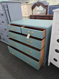 Southampton teal solid wood dresser