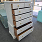 Knobs Creek solod wood white tall chest