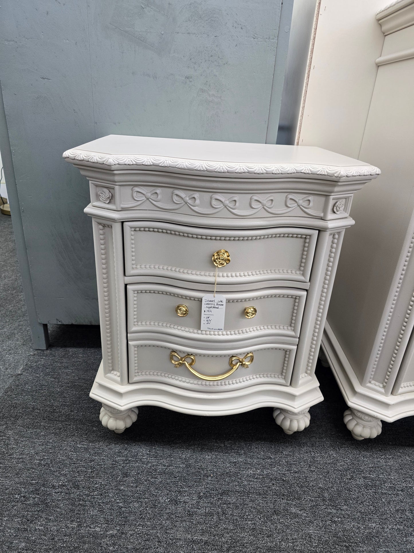 Disney creamy princess nightstand