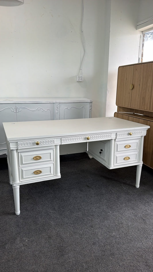 Cute white executive desk