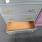 Antique waterfall green gray chest