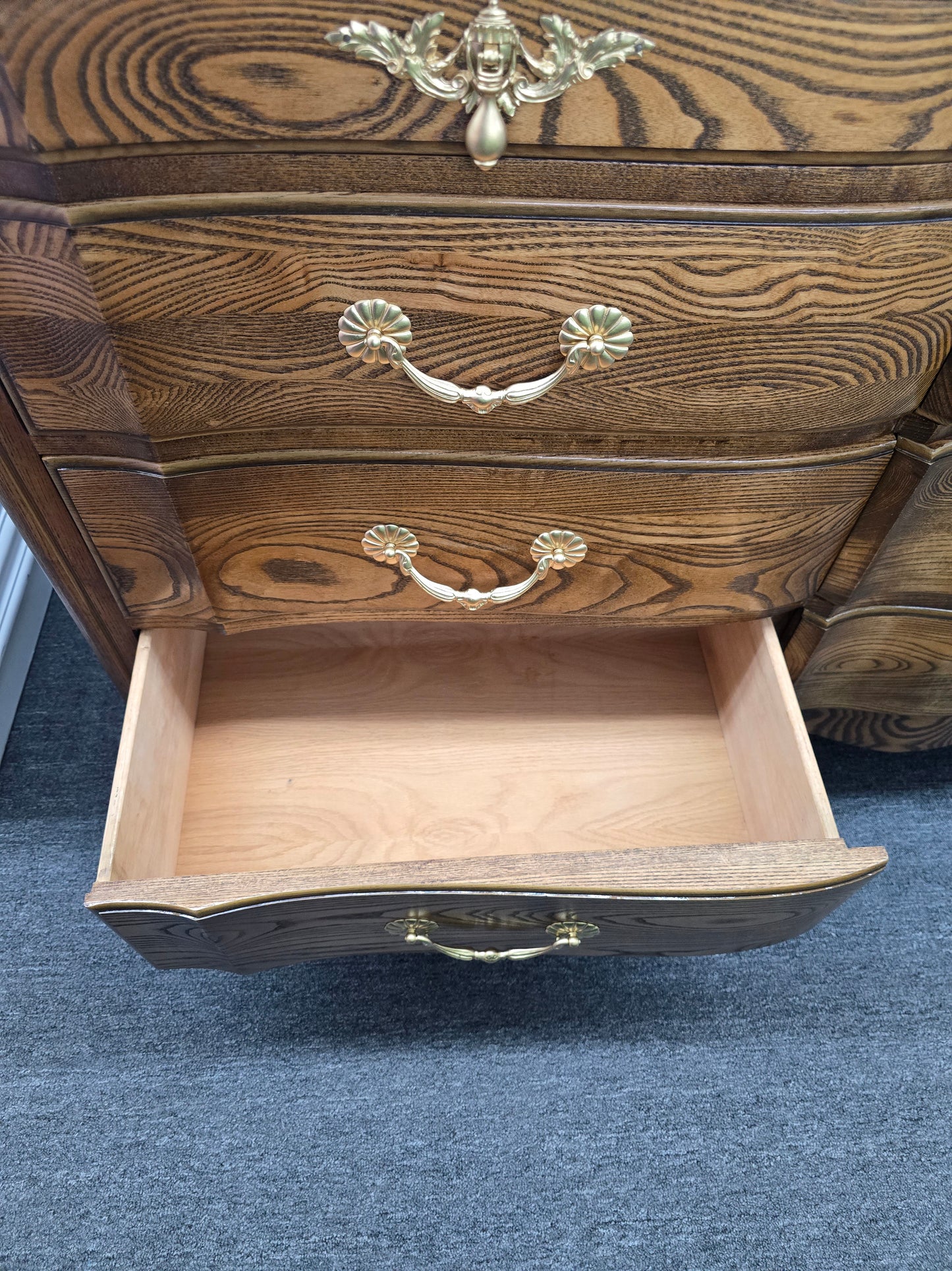 All solid wood french provincial dresser