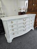 Gorgeous carved white Distressed dresser