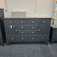 Graphite 6 drawers 2 doors big dresser