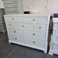 Bassett lacquered icy colored dresser