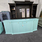 Gorgeous lacquered green cabinet