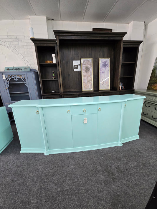 Gorgeous lacquered green cabinet