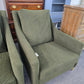 Olive green re upholstered chair