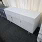 Rustic white lacquered cabinet