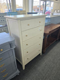 5 drawers cream chest