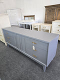 Mid century modern dark gray dresser