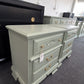 Green vintage pair of nightstands