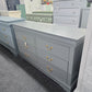 6 drawers green gray classic dresser