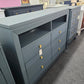 6 drawers blue gray dresser stand