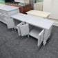 Pair of Regency light gray nightstands