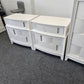 Havertys off white pair of nightstands